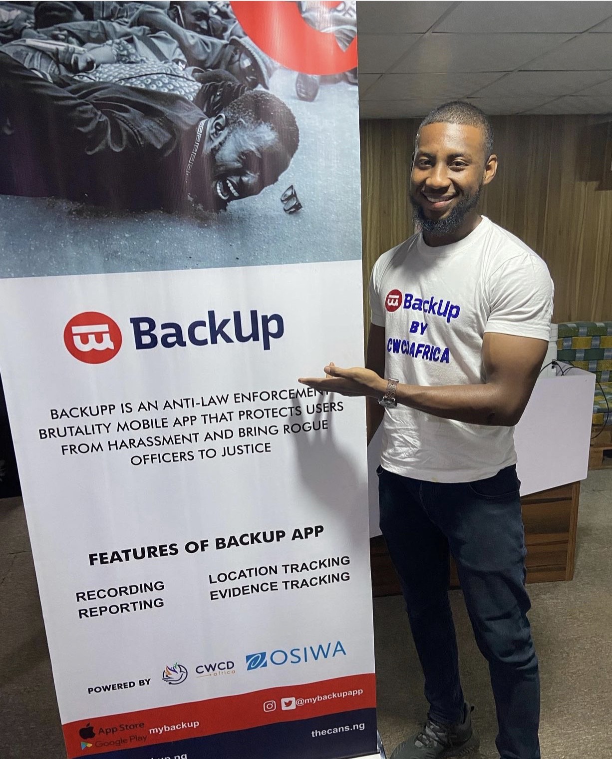 Press statement:  Less than six months after launch, Backup reaches over 10,000 people with stories of Hope.